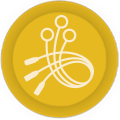 Logo with Functional Electrical Stimulation wires