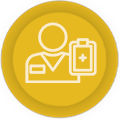 Logo with provider and clipboard