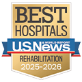U.S. News Best Hospitals for Rehabilitation 2025-2026 logo