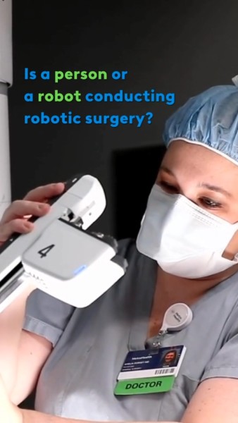 Dr. Dorsey preparing for surgery
