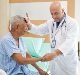 Trauma provider with patient